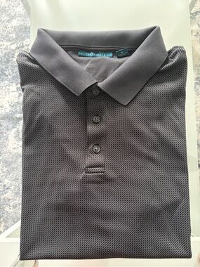 Perry Ellis Men’s Charcoal Gray Textured Polo